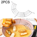 2PCS 304 Stainless Steel Semicircular Drain Rack , Size: 18cm