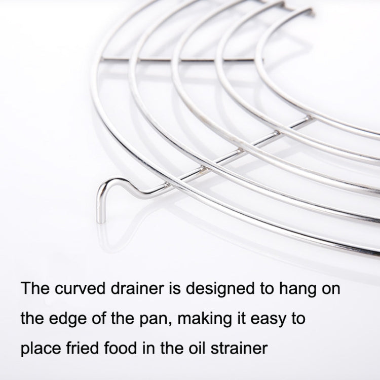 2PCS 304 Stainless Steel Semicircular Drain Rack , Size: 18cm