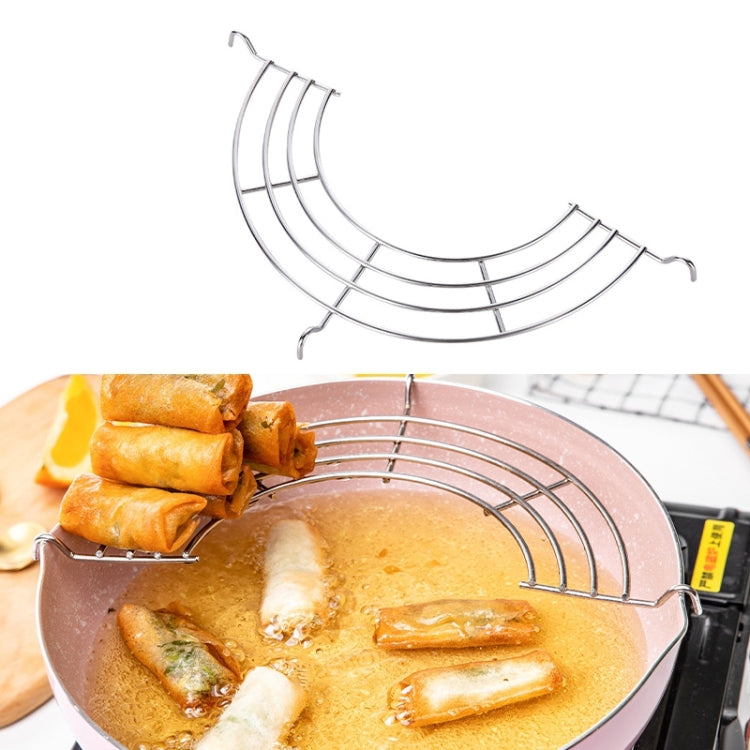 304 Stainless Steel Semicircular Drain Rack , Size: 20cm