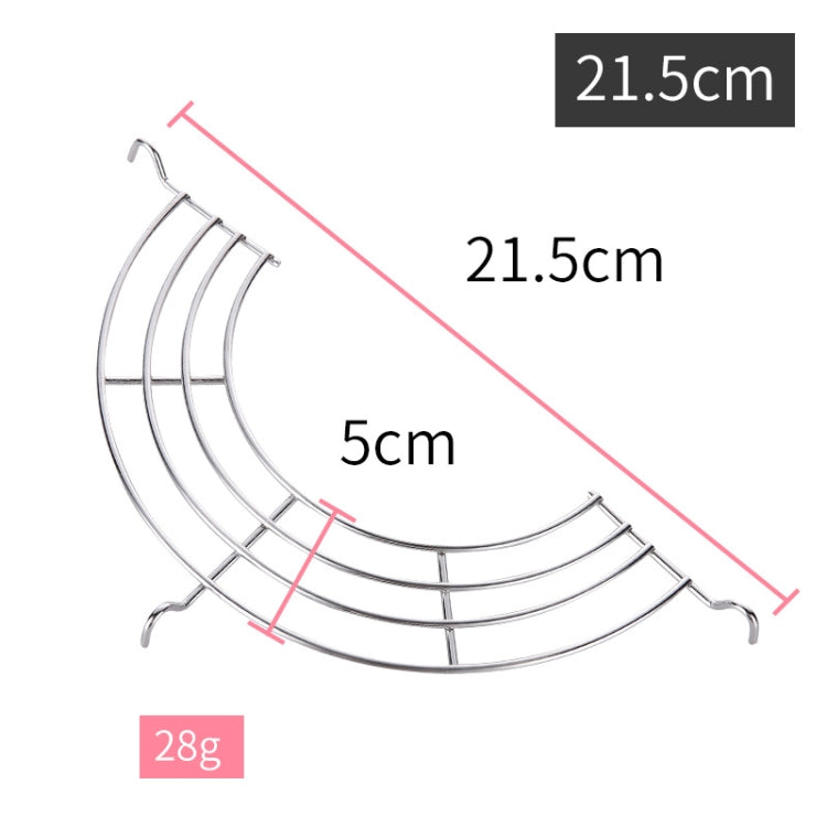304 Stainless Steel Semicircular Drain Rack , Size: 20cm