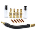 12 PCS / Set Welding Needle Point Vover Nozzle Kit Gas Shielded Welding Conductive Nozzle