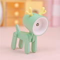 TL-23 LED Mini Foldable Cartoon Desk Lamp Pet Shape Decoration Table Lamp, Spec: Deer (Green)
