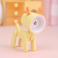 TL-23 LED Mini Foldable Cartoon Desk Lamp Pet Shape Decoration Table Lamp, Spec: Deer (Yellow)