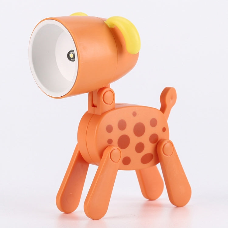 TL-23 LED Mini Foldable Cartoon Desk Lamp Pet Shape Decoration Table Lamp, Spec: Dalmatians (Orange)