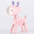 TL-23 LED Mini Foldable Cartoon Desk Lamp Pet Shape Decoration Table Lamp, Spec: Spotted Deer (Pink)