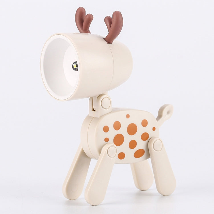 TL-23 LED Mini Foldable Cartoon Desk Lamp Pet Shape Decoration Table Lamp, Spec: Spotted Deer (Grey)