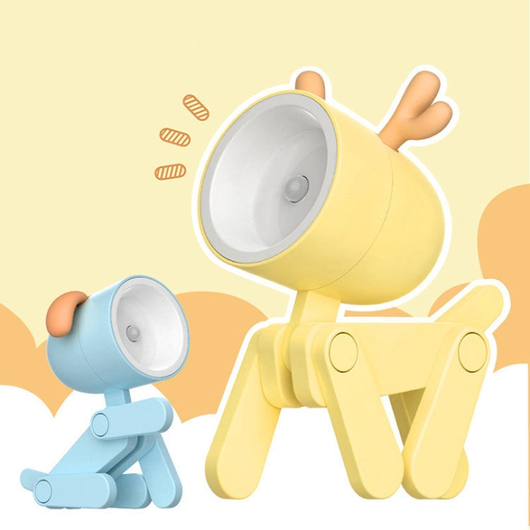 TL-23 LED Mini Foldable Cartoon Desk Lamp Pet Shape Decoration Table Lamp, Spec: Spotted Deer (Orange)