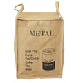 Jute Storage Box Fabric Dirty Clothes Basket Miscellaneous Sorting Storage Bag(Cans)