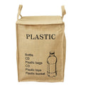 Jute Storage Box Fabric Dirty Clothes Basket Miscellaneous Sorting Storage Bag(Coke Bottle)