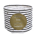 Fabric Storage Basket Desktop Organizer Basket, Style: Stripes ENJOY