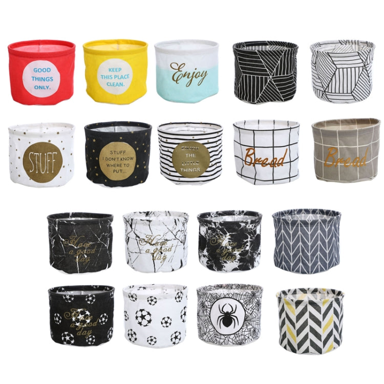 Fabric Storage Basket Desktop Organizer Basket, Style: Spider Web