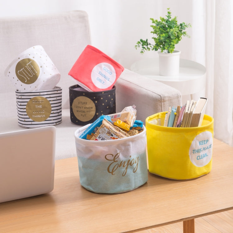 Fabric Storage Basket Desktop Organizer Basket, Style: Spider Web