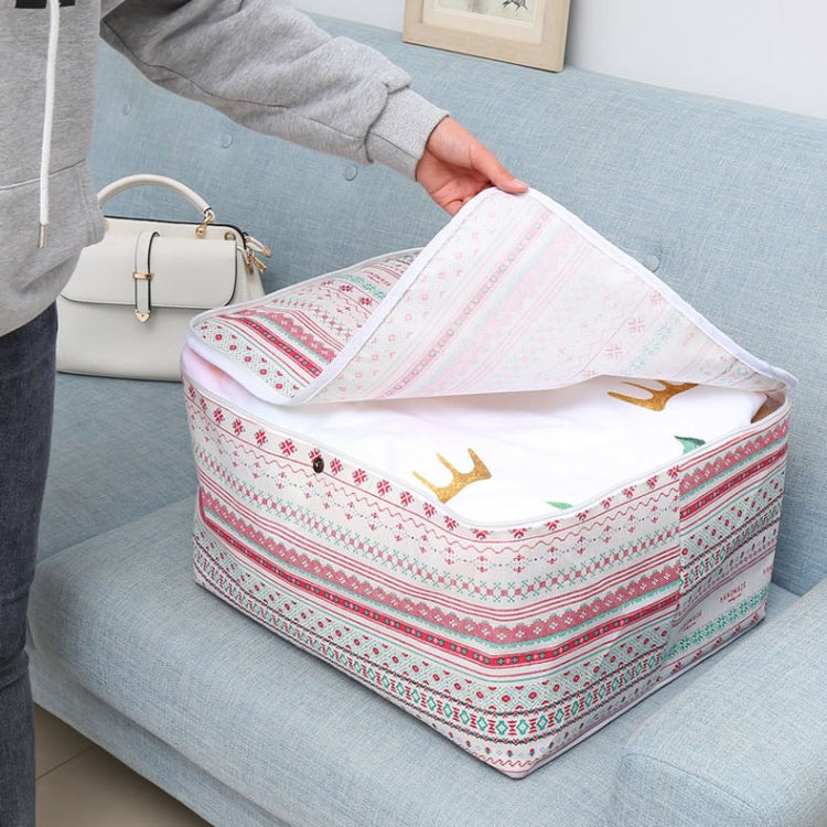 Clothes Organizer Moving Bag Canvas Zipper Quilt Storage Bag, Size: Large(Hedgehog)