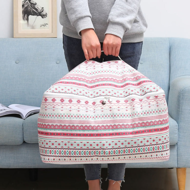 Clothes Organizer Moving Bag Canvas Zipper Quilt Storage Bag, Size: Large(Hedgehog)