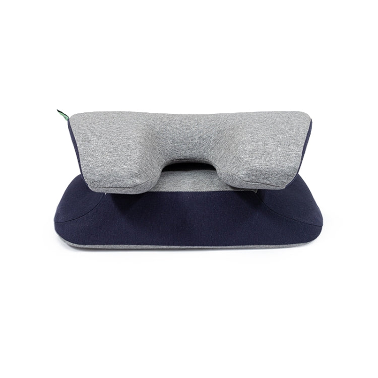 Foldable Memory Cotton Nap Pillow Waist Pillow(Navy)