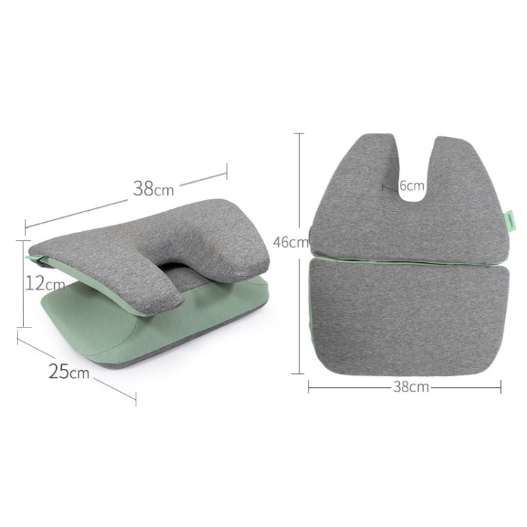 Foldable Memory Cotton Nap Pillow Waist Pillow(Pink)