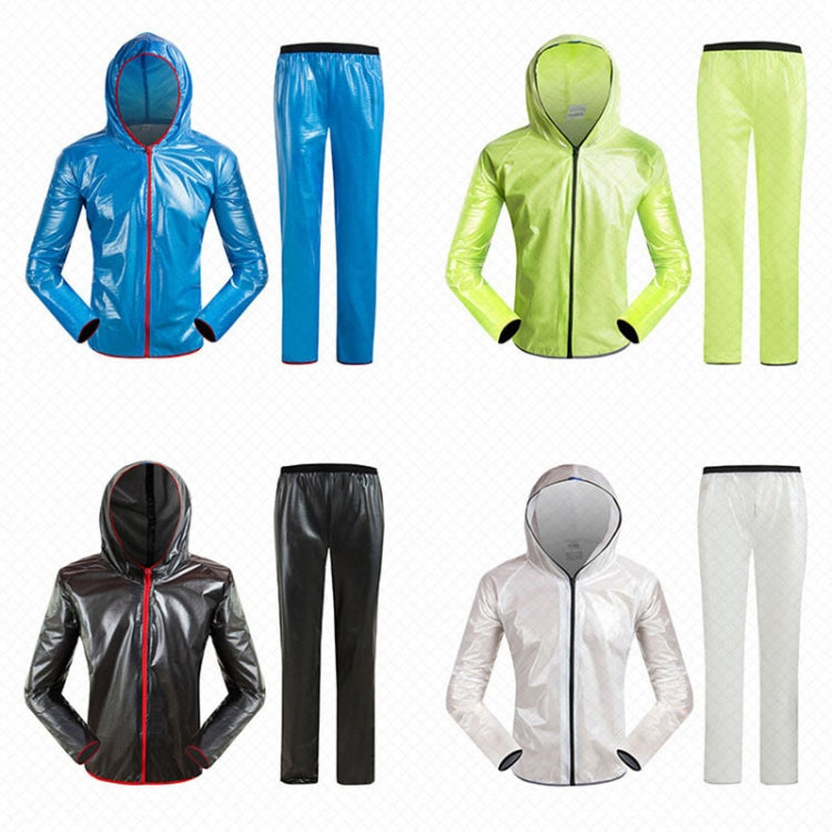 Bicycle Sports Outdoor Separate Raincoat Set Waterproof Cycling Clothing, Size: M(Blue)