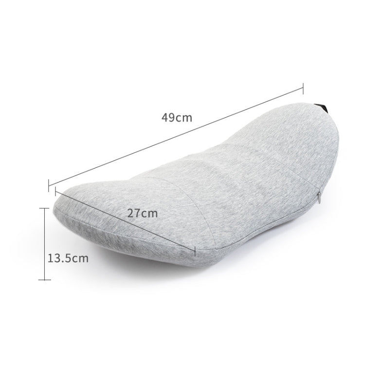Memory Foam Lumbar Spine Cushion Pregnant Women Sleeping Lumbar Pillow(Light Gray)