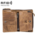 BULL CAPTAIN 013 RFID Anti-theft Detachable Retro Leather Wallet with Multiple Dard Dlots(Brown)
