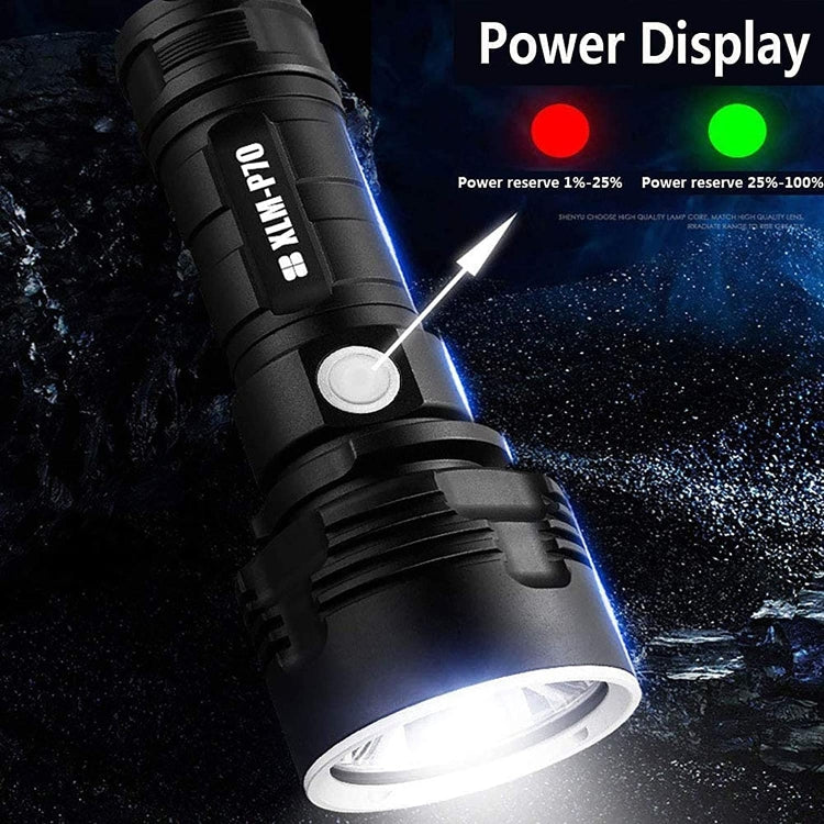 Strong Light Outdoor Waterproof Camping Aluminum LED Flashlight, Style: L2 (Without Battery)