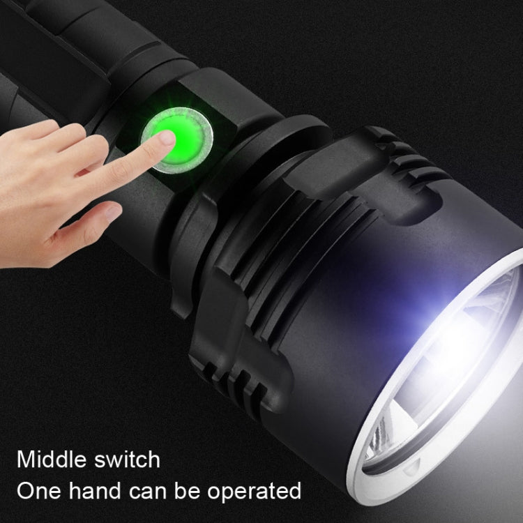 Strong Light Outdoor Waterproof Camping Aluminum LED Flashlight, Style: P70 (Without Battery)