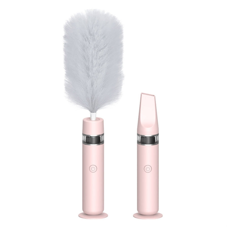 DY701  3 In 1 Electric Feather Duster Handheld Telescopic Dust Clean Brush(Pink)