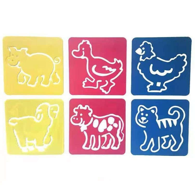 Children DIY Drawing Stencil Colorful Hollow Copy Board(H-01)