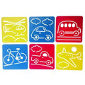 Children DIY Drawing Stencil Colorful Hollow Copy Board(H-02)