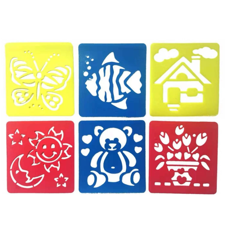 Children DIY Drawing Stencil Colorful Hollow Copy Board(H-10)