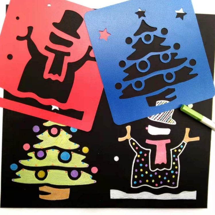 Children DIY Drawing Stencil Colorful Hollow Copy Board(H-01)