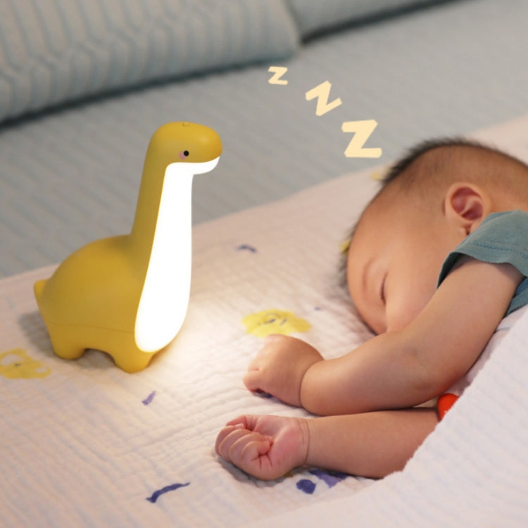 Dinosaur Night Light USB Rechargeable Sleeping Companion Ambient Warm Light(Green)