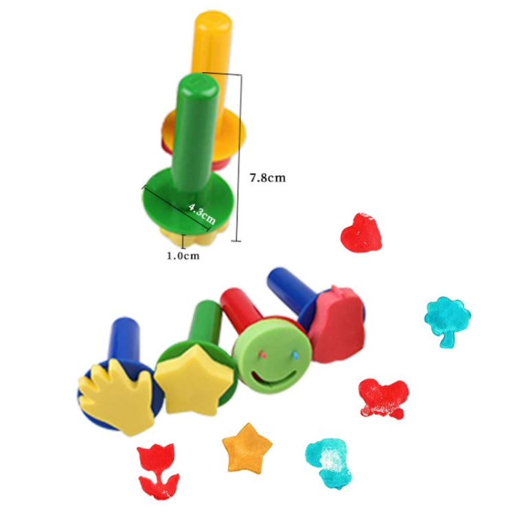 30 PCS/Set Children Painting Sponge Brush Stamps Artistic Doodling Supplies