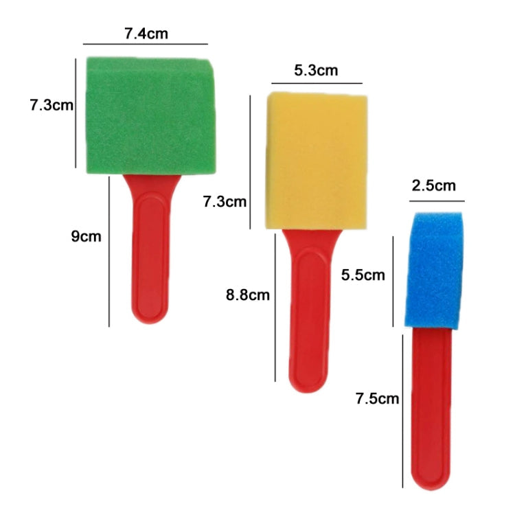 30 PCS/Set Children Painting Sponge Brush Stamps Artistic Doodling Supplies