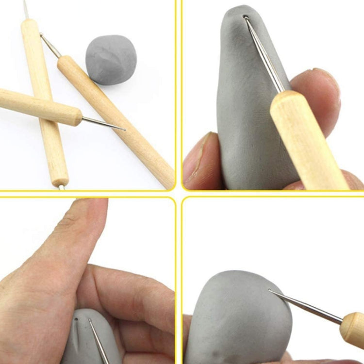 14 PCS/Set Ceramic Clay Indentation Sculpting Scraper Dotted Drill Nail Art Pen