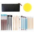 25 PCS/Set Carved Knife Silicone Pen Clay Pottery Tool Kit