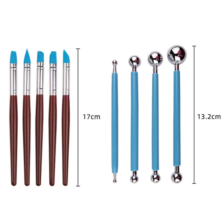 25 PCS/Set Carved Knife Silicone Pen Clay Pottery Tool Kit