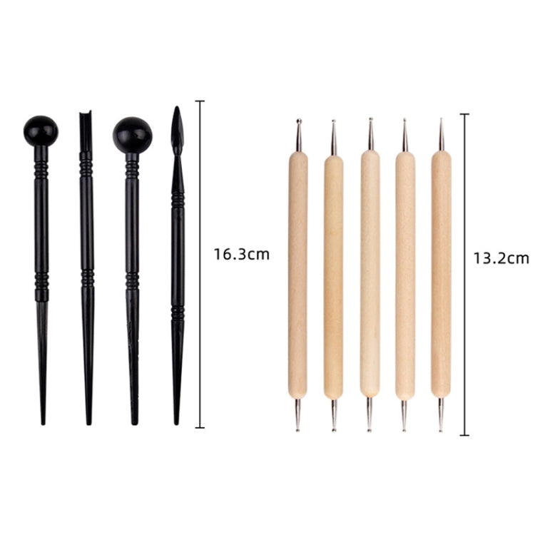 25 PCS/Set Carved Knife Silicone Pen Clay Pottery Tool Kit