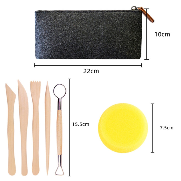 25 PCS/Set Carved Knife Silicone Pen Clay Pottery Tool Kit