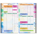 A6 6 Hole Budget Book Loose-leaf Replacement Core Handbook Insert,Spec: Budget Page 56 Sheets