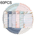 60 Sheets Cash Budget Card Loose-leaf Bookkeeping Replacement Core(Gold Leaf)