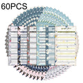 60 Sheets Cash Budget Card Loose-leaf Bookkeeping Replacement Core(Small Floral)
