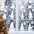 Christmas Static Glass Window Decoration Background Decorative Stickers(White Midget)