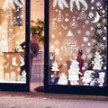 Christmas Static Glass Window Decoration Background Decorative Stickers(Snowman)