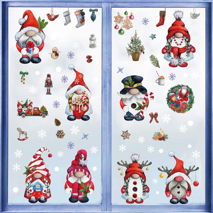 Christmas Static Glass Window Decoration Background Decorative Stickers(Ghost Elf)