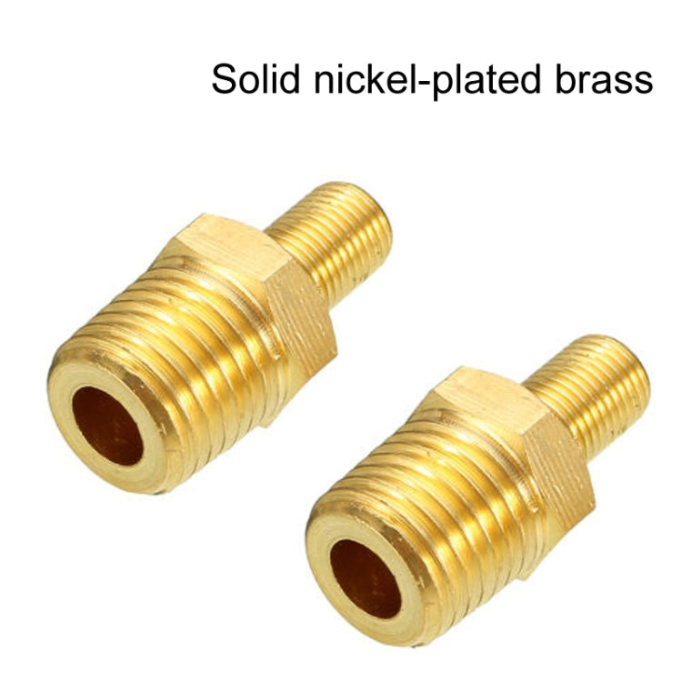 5PCS 1/4 NPT Threaded Nozzles Solid Nickel-Plated Brass Fuel Tank Filling Valve For Air Compressor