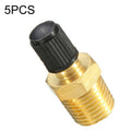 5PCS 1/8 NPT Threaded Nozzles Solid Nickel-Plated Brass Fuel Tank Filling Valve For Air Compressor