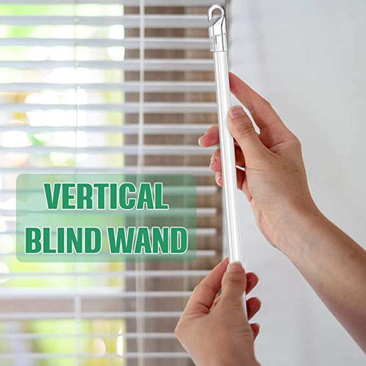 5PCS Blinds Acrylic Transparent Rod Move Light Rod With Hook Handle, Size: 12 Inch