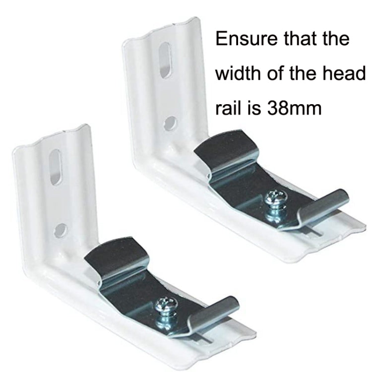 3 Inch Vertical Curtain Mounting Code Venetian Blinds Bracket(Silver)