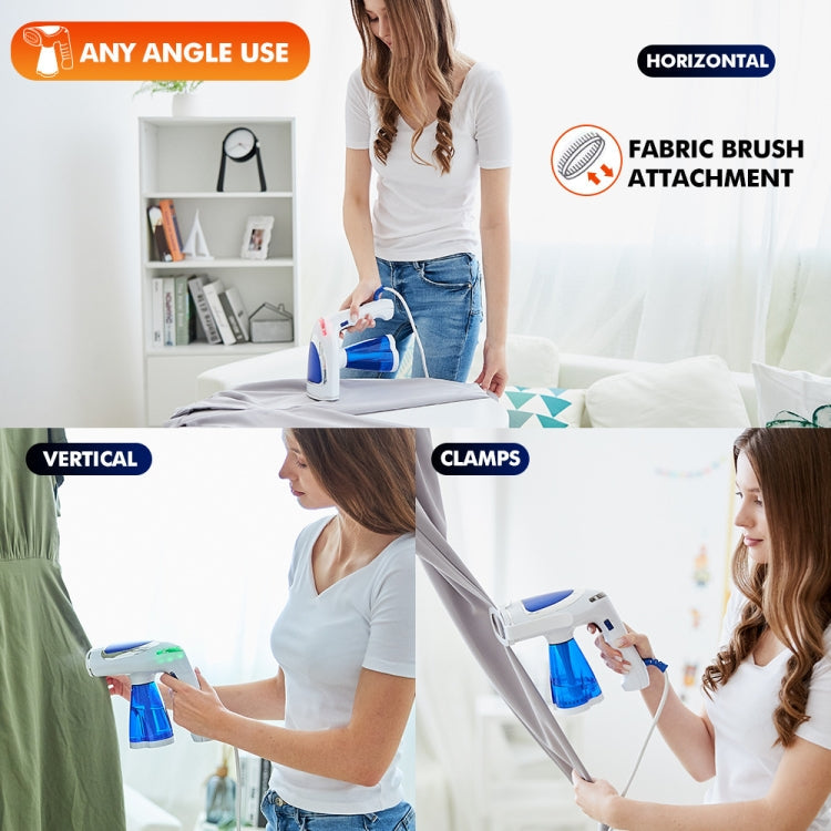 1600W  Handheld Folding Iron Mini Steam Iron, Color: White Single Gear(US Plug)