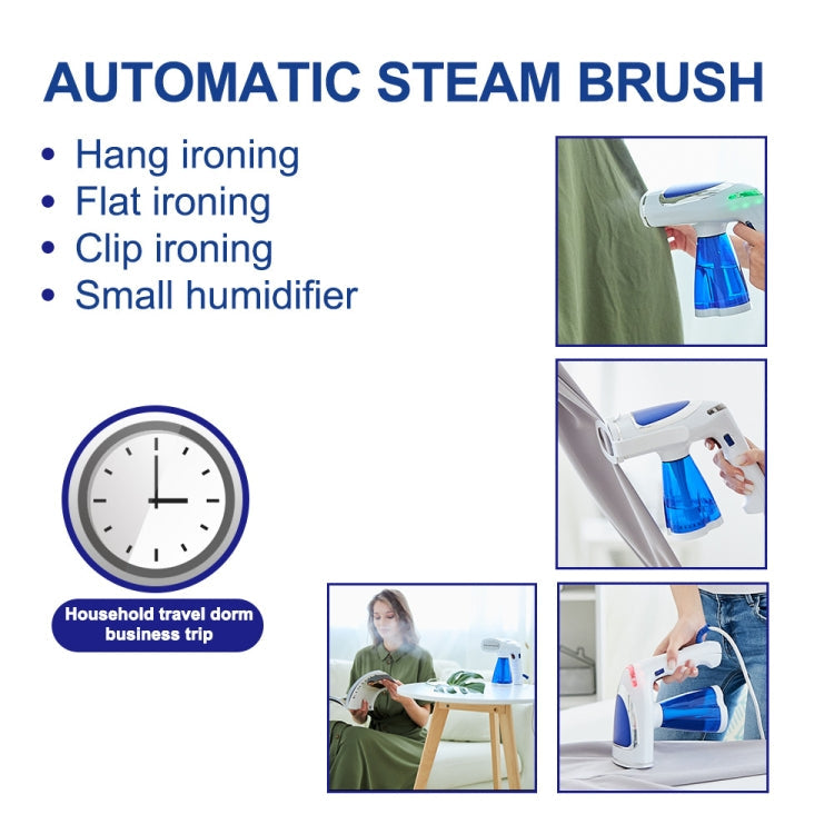 1600W  Handheld Folding Iron Mini Steam Iron, Color: Blue 3 Gear(UK Plug)